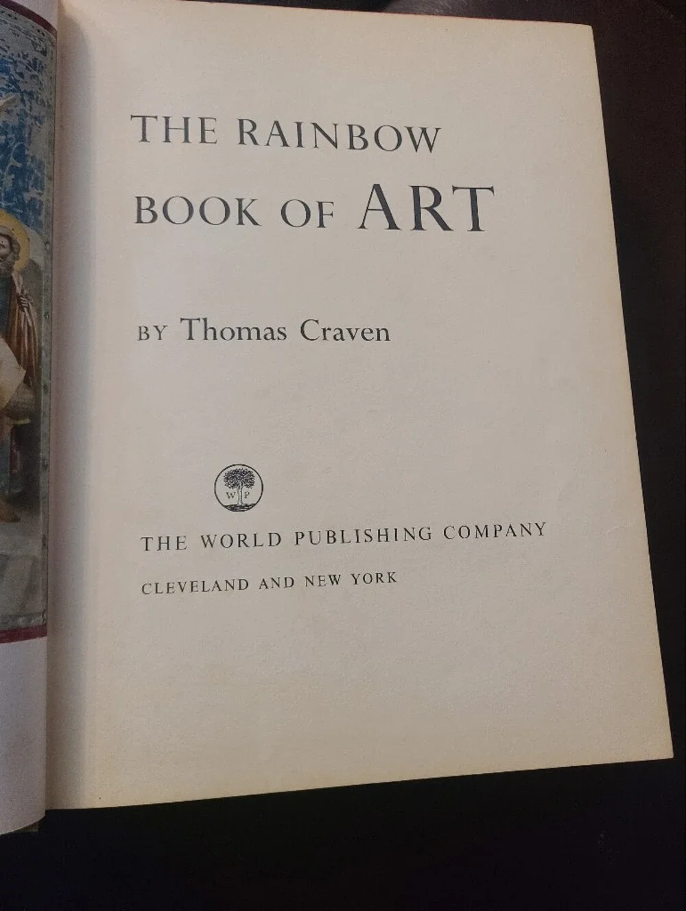 The Rainbow Book Of Art by Thomas Craven 1956 Hardcover 1st edition Vintage